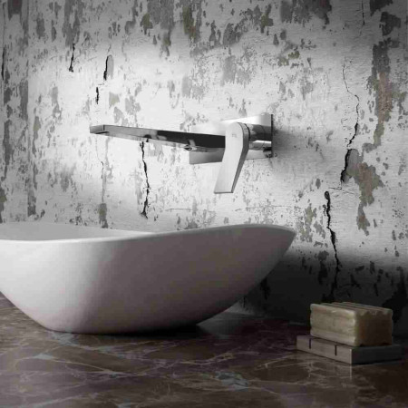 SOA328 Hudson Reed Soar Wall Mounted Basin Mixer Lifestyle