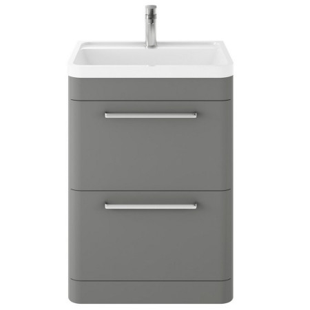 Hudson Reed Solar 600mm Floor Standing Cool Grey Vanity Unit with Basin