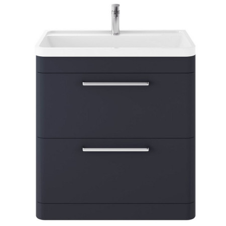 Hudson Reed Solar 800mm Floor Standing Indigo Blue Vanity Unit with Basin