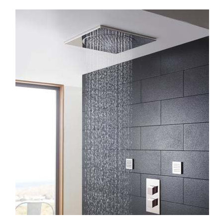 Hudson Reed Square Ceiling Tile Fixed Head 370mm