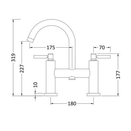 TEL453 Hudson Reed Tec Lever Black Bath Filler (2)