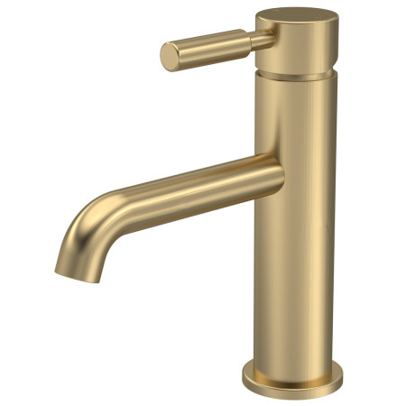 Hudson Reed Tec Lever Mono Basin Mixer in Brushed Brass