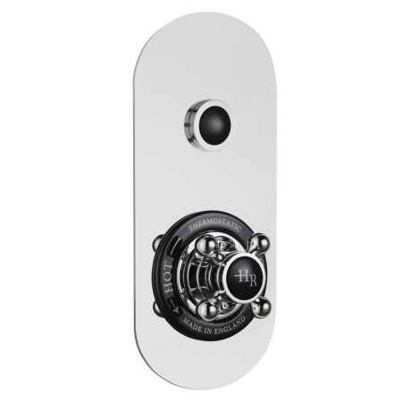 CPB6310 Hudson Reed Topaz Concealed Black Push Button Single Outlet Shower Valve (1)