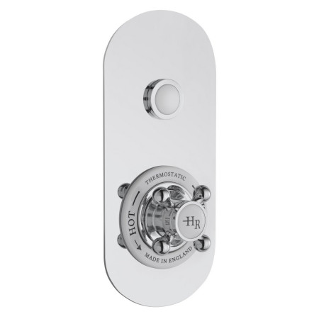 CPB5310 Hudson Reed Topaz Concealed White Push Button Single Outlet Shower Valve (1)