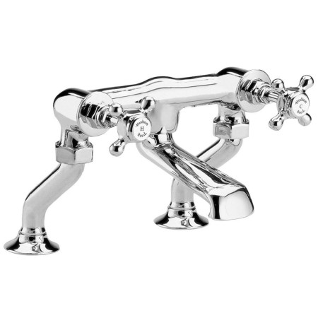 Hudson Reed Topaz Crosshead Hexagonal White Bath Filler