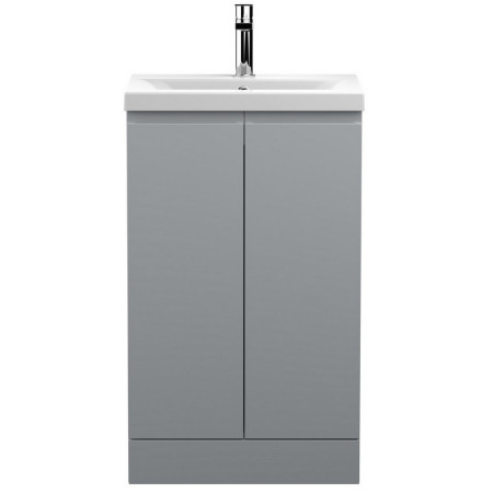Hudson Reed Urban Floor Standing 500mm 2 Door Vanity Unit Satin Grey