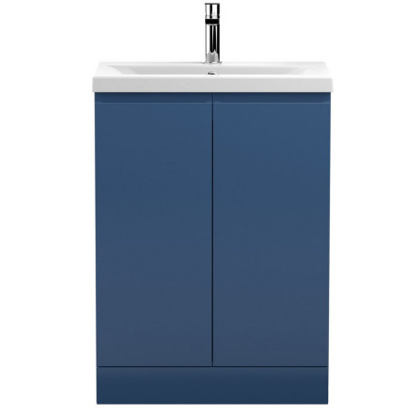 Hudson Reed Urban Floor Standing 600mm 2 Door Vanity Unit Satin Blue