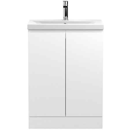 Hudson Reed Urban Floor Standing 600mm 2 Door Vanity Unit Satin White