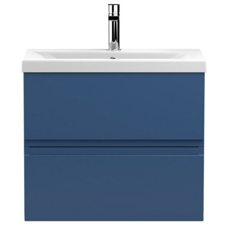 URB304A Hudson Reed Urban Wall Hung 600mm 2 Drawer Vanity Unit Blue
