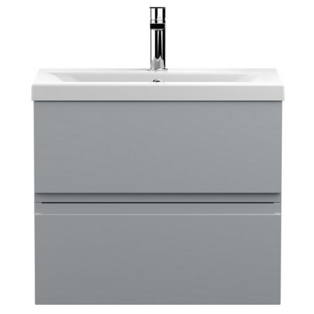 Hudson Reed Urban Wall Hung 600mm 2 Drawer Vanity Unit Grey