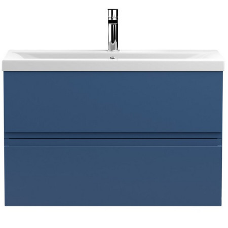 Hudson Reed Urban Wall Hung 800mm 2 Drawer Vanity Unit Blue