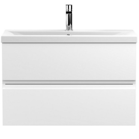 Hudson Reed Urban Wall Hung 800mm 2 Drawer Vanity Unit White