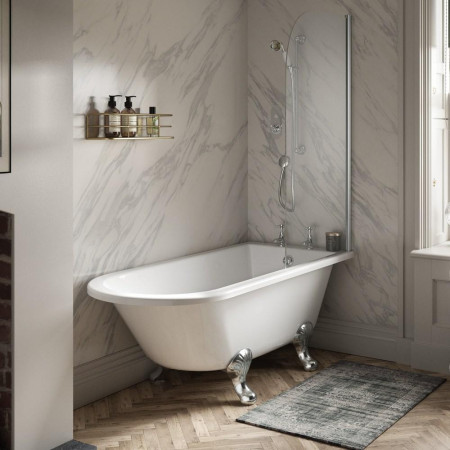 RLF1500 Hudson Reed Winterburn 1500mm Freestanding Shower Bath Lifestyle