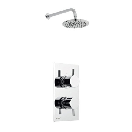 SHO001PL/SHO083DE K-Vit Kartell Plan thermostatic concealed shower with fixed head