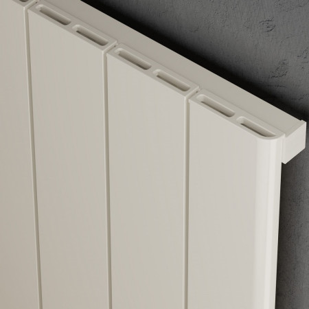 ALRAD-16-611-WT Kartell Allegro 575 x 1040mm White Single Panel Horizontal Radiator Closeup