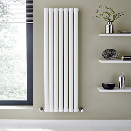 Kartell Aspen 1800 x 540mm White Vertical Double Designer Radiator