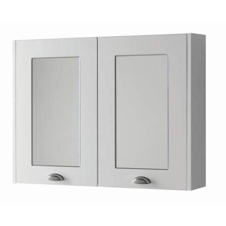 Kartell Astley 2-Door Mirror Cabinet 800mm - Matt White