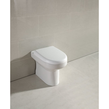 Kartell Kartell Bijou Comfort Height Back to Wall WC BTW Ceramic Toilet Soft Close Seat 