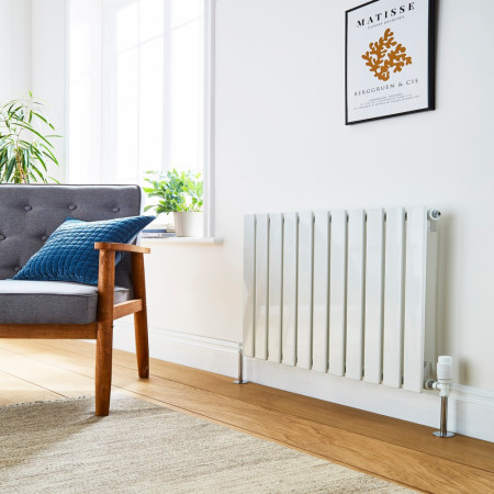Kartell Boston Single Radiator 600 x 1470mm in White