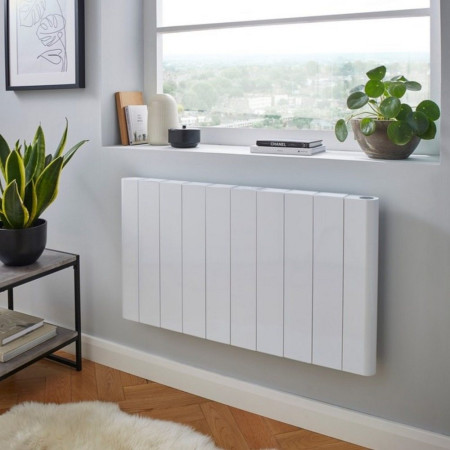 CAP500-725W Kartell Capri 500 x 725mm Horizontal White Smart Panel Radiator Lifestyle