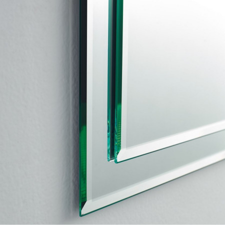 BL4060 Kartell Clearlook Bibury Traditional 600 x 400mm Mirror Corner View