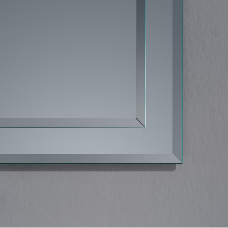 BL4060 Kartell Clearlook Bibury Traditional 600 x 400mm Mirror Closeup