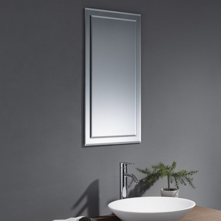BL4280 Kartell Clearlook Bibury Traditional 800 x 420mm Mirror (2)