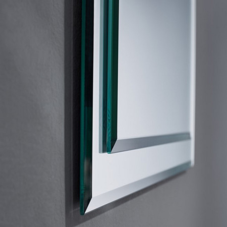 BL4280 Kartell Clearlook Bibury Traditional 800 x 420mm Mirror Closeup