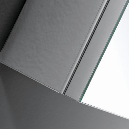 BL7050 Kartell Clearlook Blenheim 700 x 500mm LED Mirror Cabinet Close Up