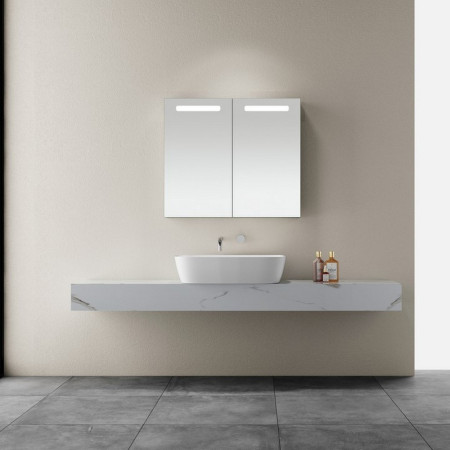 Kartell Clearlook Blenheim 700 x 800mm LED Mirror Cabinet