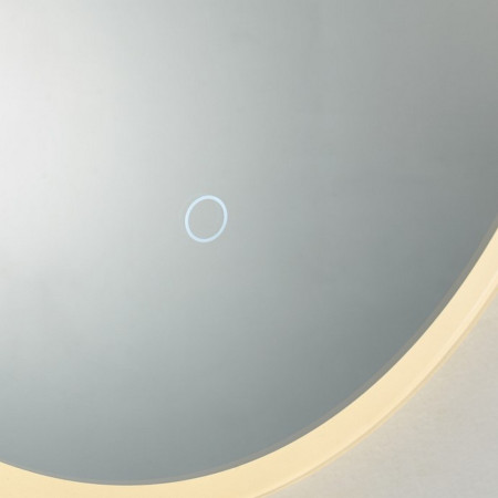 BUO7050W Kartell Clearlook Burleigh 500 x 700mm Oval LED Mirror Button View