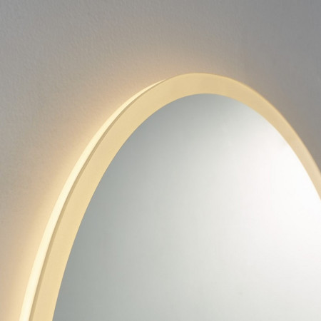 BUO7050W Kartell Clearlook Burleigh 500 x 700mm Oval LED Mirror Top View