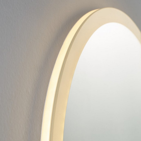 BUW60 Kartell Clearlook Burleigh 600mm Rounded LED Mirror Side View