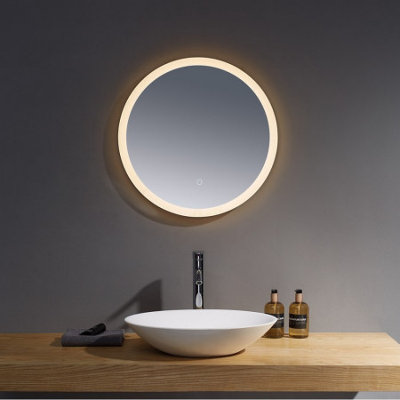 BUW60 Kartell Clearlook Burleigh 600mm Rounded LED Mirror (1)