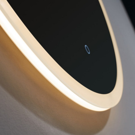 BUW80 Kartell Clearlook Burleigh 800mm Rounded LED Mirror Bottom View