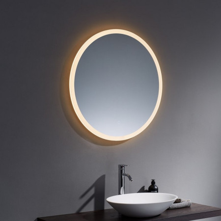 BUW80 Kartell Clearlook Burleigh 800mm Rounded LED Mirror Lifestyle