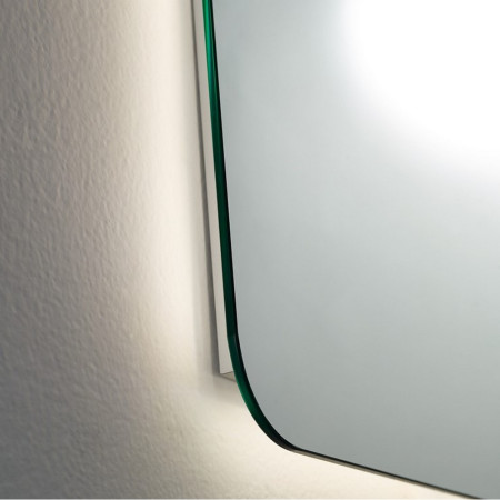 CA5070 Kartell Clearlook Calcot 500 x 700mm Curved Mirror Closeup