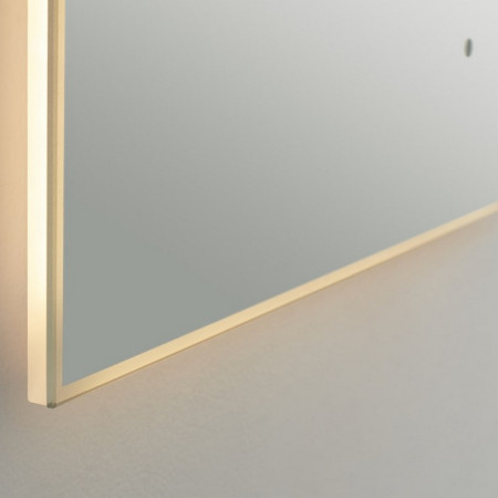 KI6080 Kartell Clearlook Kingham 600 x 800mm Rectangular Mirror Corner Bottom View