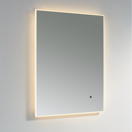 KI6080 Kartell Clearlook Kingham 600 x 800mm Rectangular Mirror Corner Side View
