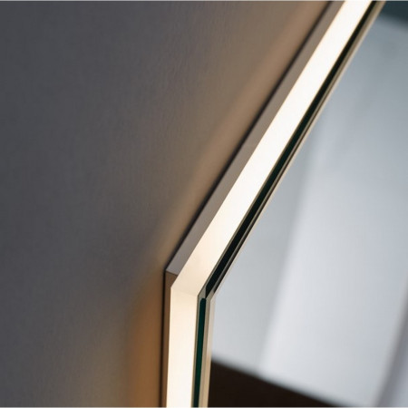 KI6080 Kartell Clearlook Kingham 600 x 800mm Rectangular Mirror Top View