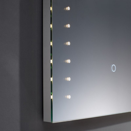 LE5070 Kartell Clearlook Lechlade 500 x 700mm Mirror Lighting Closeup