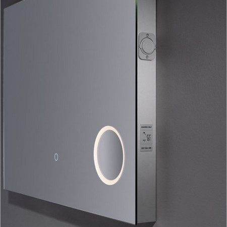 SHM6080 Kartell Clearlook Sherston 600 x 800mm Rectangular Mirror Side View