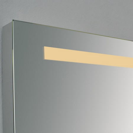 SHM7050 Kartell Clearlook Sherston 700 x 500mm Rectangular Mirror Lighting Closeup