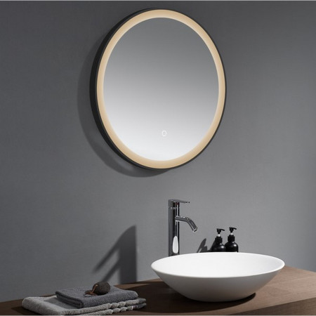 TE60B Kartell Clearlook Tetbury 600mm Black Mirror (2)