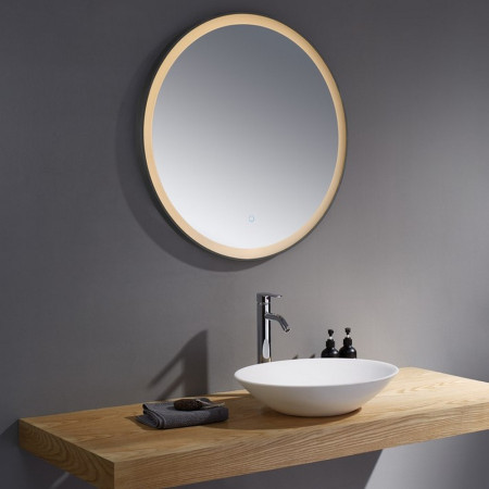 TE80B Kartell Clearlook Tetbury 800mm Black Mirror (2)