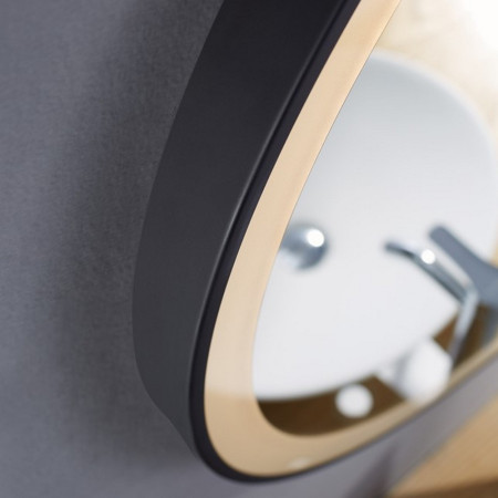 TE80B Kartell Clearlook Tetbury 800mm Black Mirror (3)