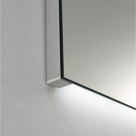 TR6012 Kartell Clearlook Tresham 600 x 1200mm Rectangular Mirror Bottom Light On