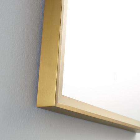 WI1060 Kartell Clearlook Winchcombe 1000 x 600mm Brushed Brass Rectangular Mirror (4)