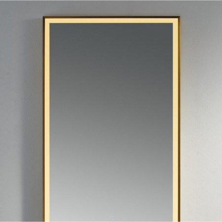 WI1060 Kartell Clearlook Winchcombe 1000 x 600mm Brushed Brass Rectangular Mirror (5)