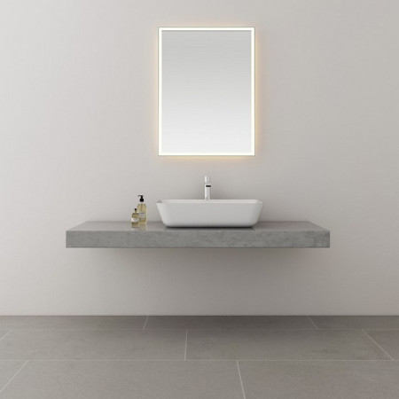 WO5070 Kartell Clearlook Woodchester 500 x 700mm Rectangular Mirror Lifestyle